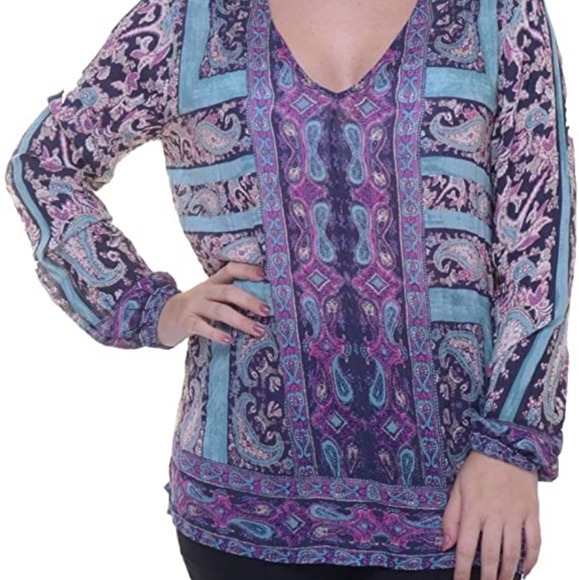 Lucky Brand Moroccan Blouse - Picture 2 of 7